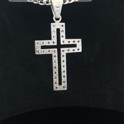 Silver cross pendant 17g (sh25704l)