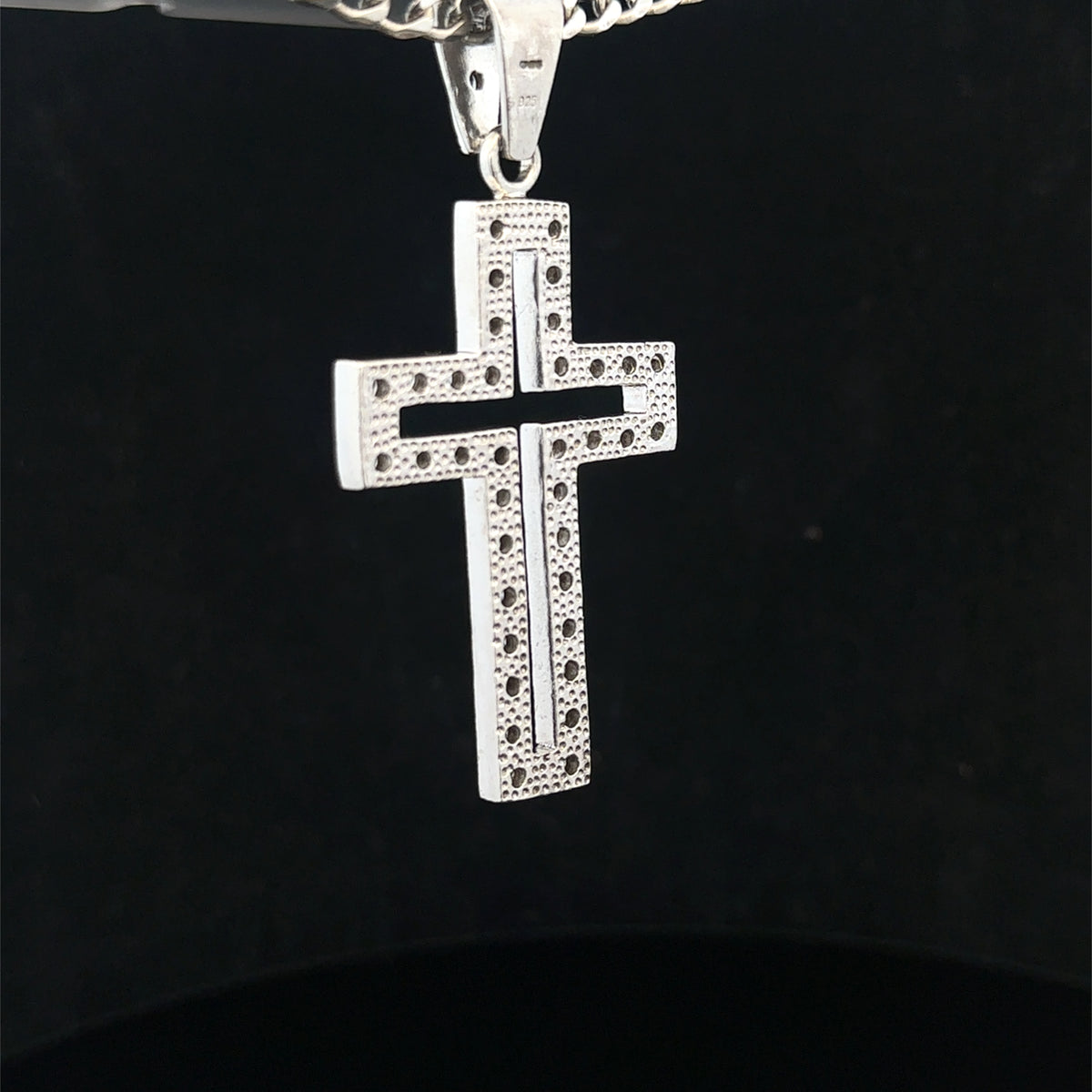 Silver cross pendant 17g (sh25704l)