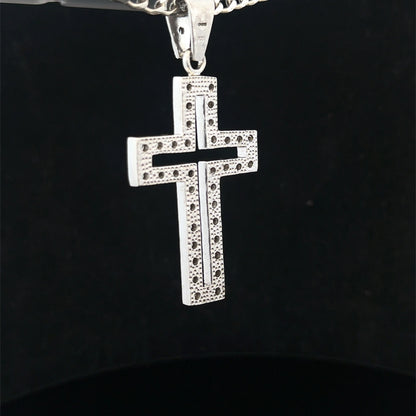 Silver cross pendant 17g (sh25704l)