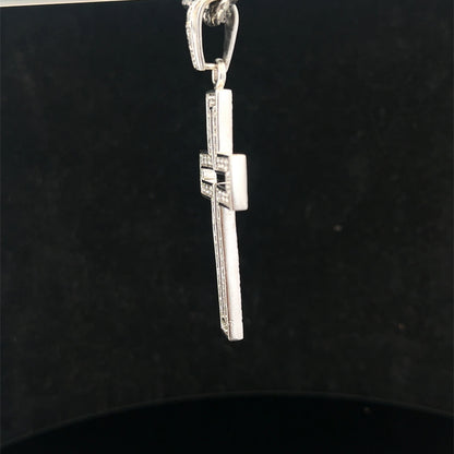 Silver cross pendant 17g (sh25704l)