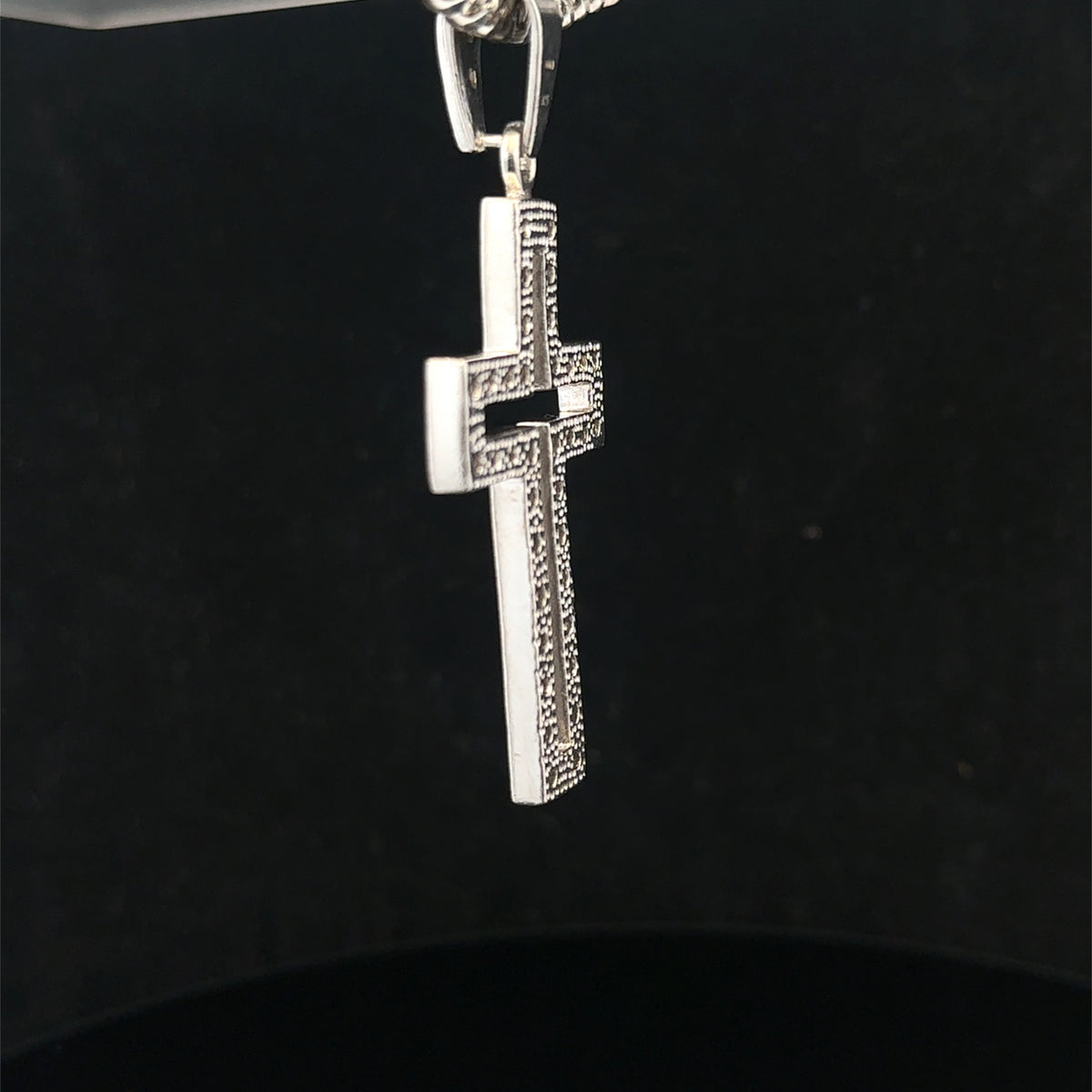 Silver cross pendant 17g (sh25704l)