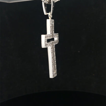 Silver cross pendant 17g (sh25704l)