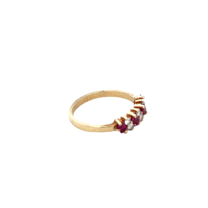 9ct yellow gold ring size M (sh27853b)