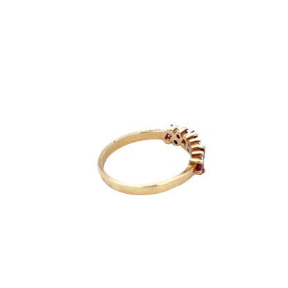 9ct yellow gold ring size M (sh27853b)
