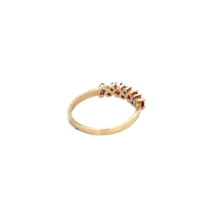 9ct yellow gold ring size M (sh27853b)
