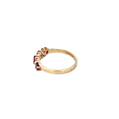 9ct yellow gold ring size M (sh27853b)