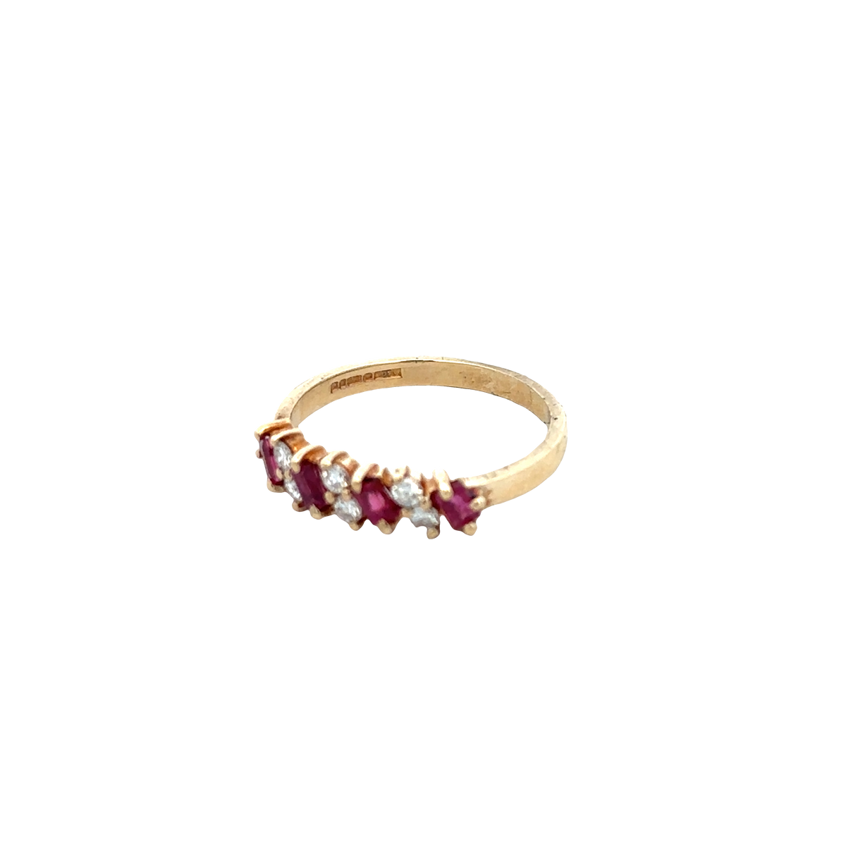9ct yellow gold ring size M (sh27853b)
