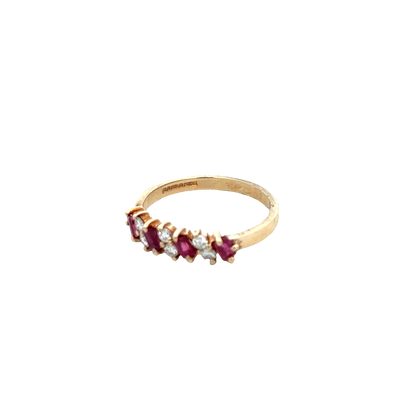 9ct yellow gold ring size M (sh27853b)