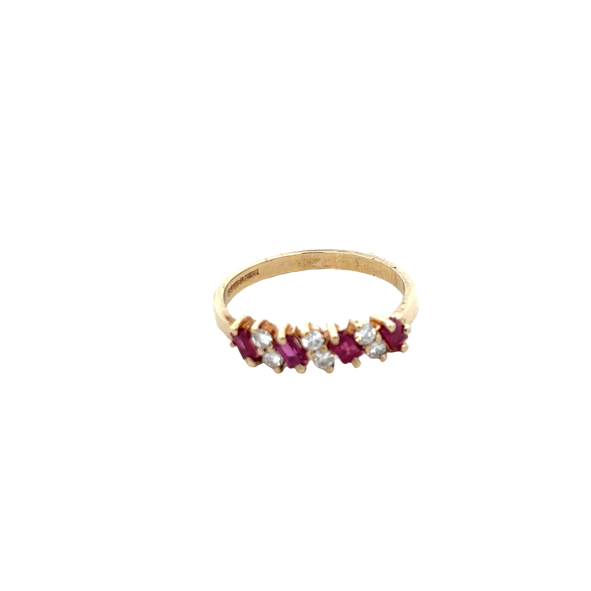 9ct yellow gold ring size M (sh27853b)