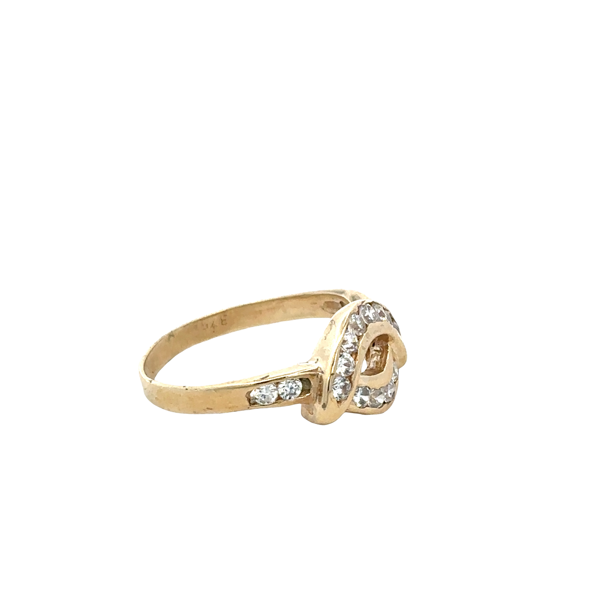 9ct yellow gold ring size Q (sh27799b)