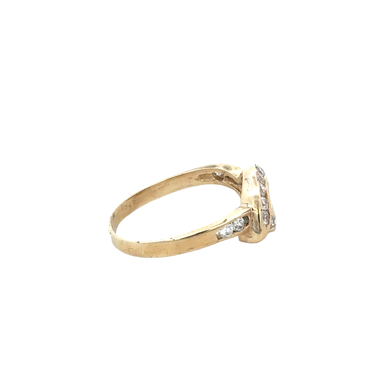 9ct yellow gold ring size Q (sh27799b)