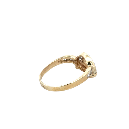 9ct yellow gold ring size Q (sh27799b)