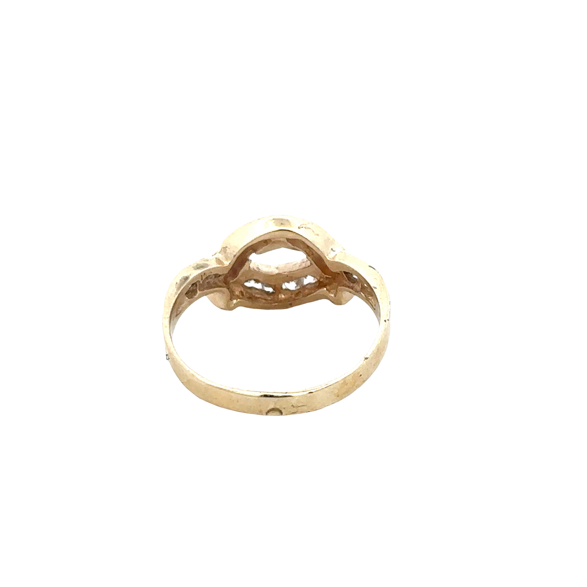 9ct yellow gold ring size Q (sh27799b)