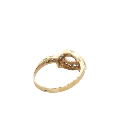 9ct yellow gold ring size Q (sh27799b)
