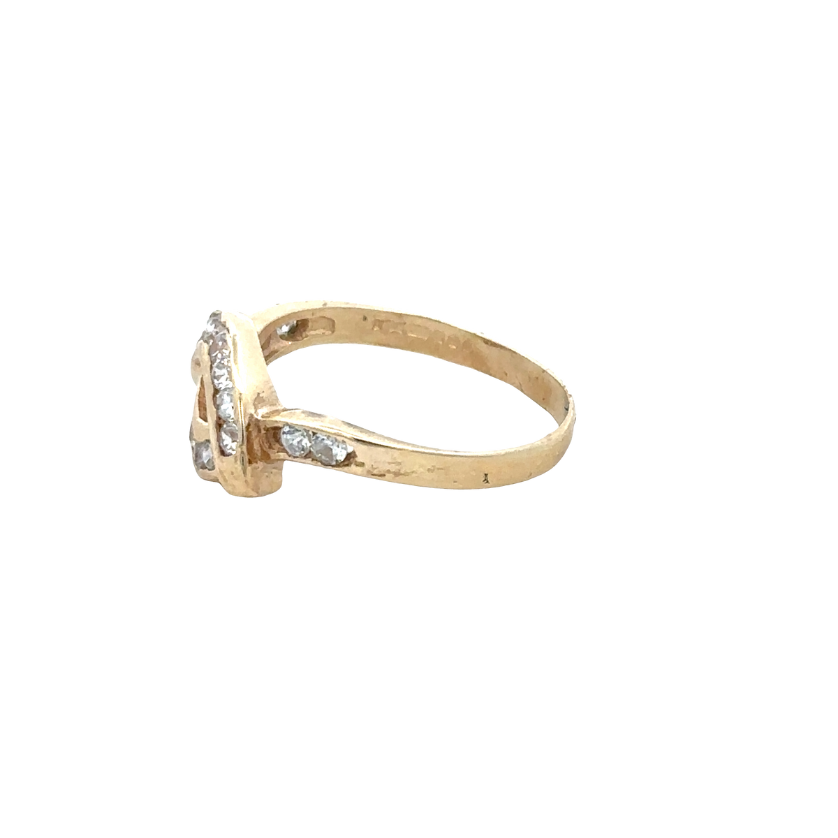 9ct yellow gold ring size Q (sh27799b)