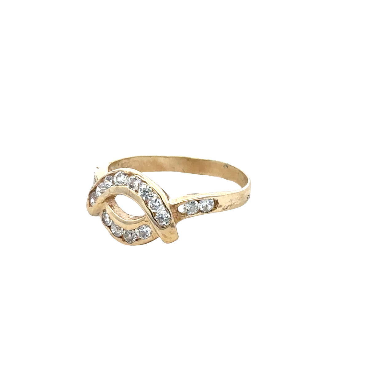 9ct yellow gold ring size Q (sh27799b)