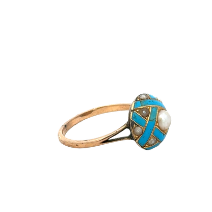 Vintage gold ring size M (sh27267b)