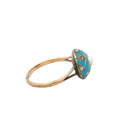 Vintage gold ring size M (sh27267b)