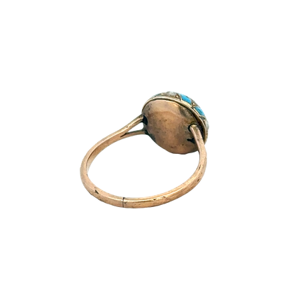 Vintage gold ring size M (sh27267b)