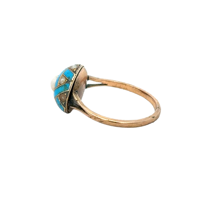 Vintage gold ring size M (sh27267b)