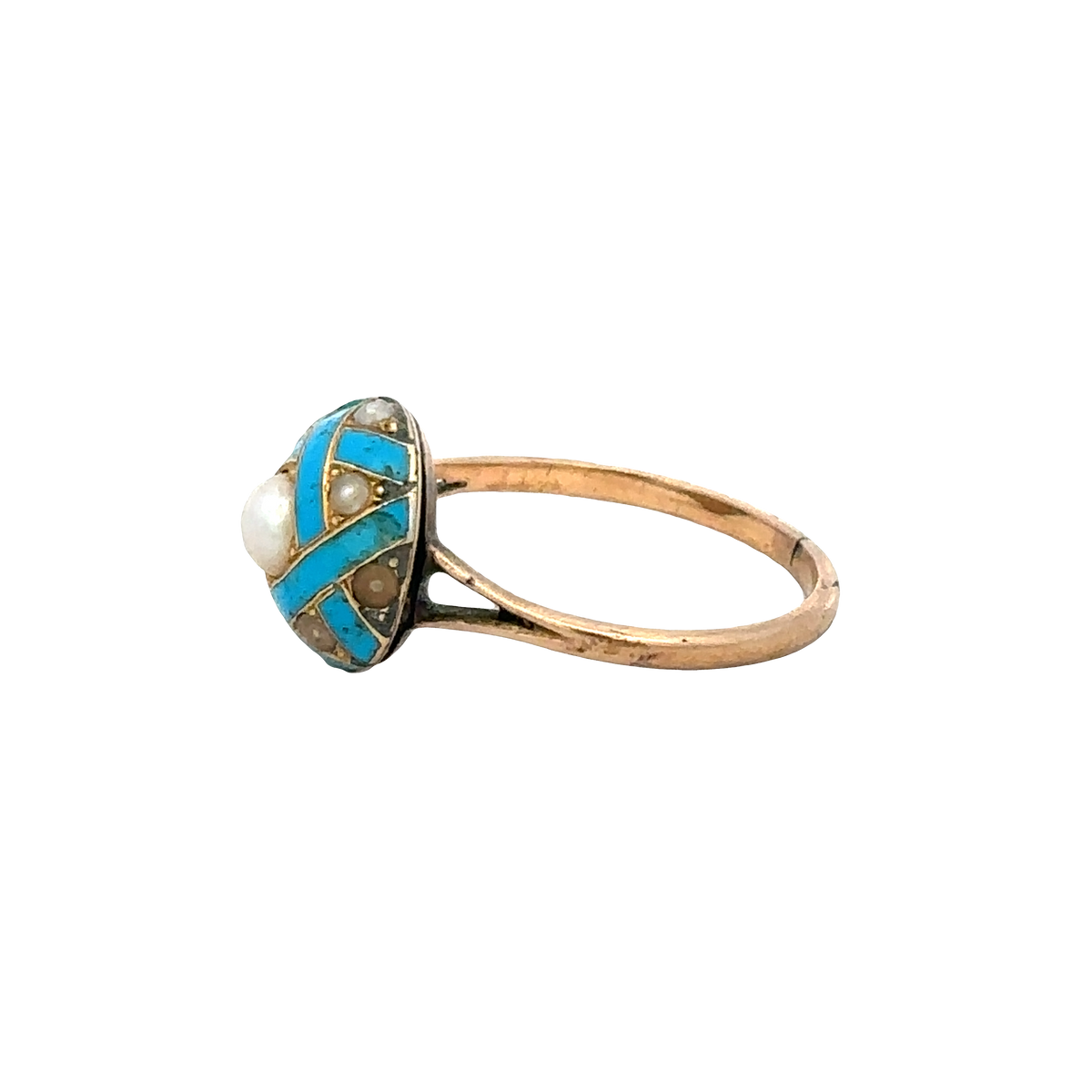 Vintage gold ring size M (sh27267b)