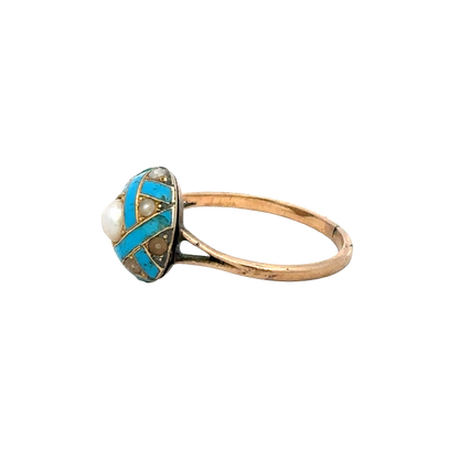 Vintage gold ring size M (sh27267b)
