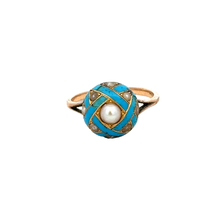 Vintage gold ring size M (sh27267b)