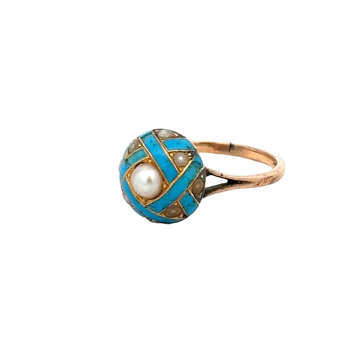 Vintage gold ring size M (sh27267b)