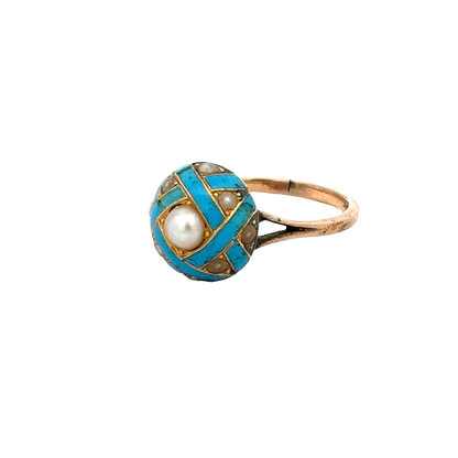 Vintage gold ring size M (sh27267b)