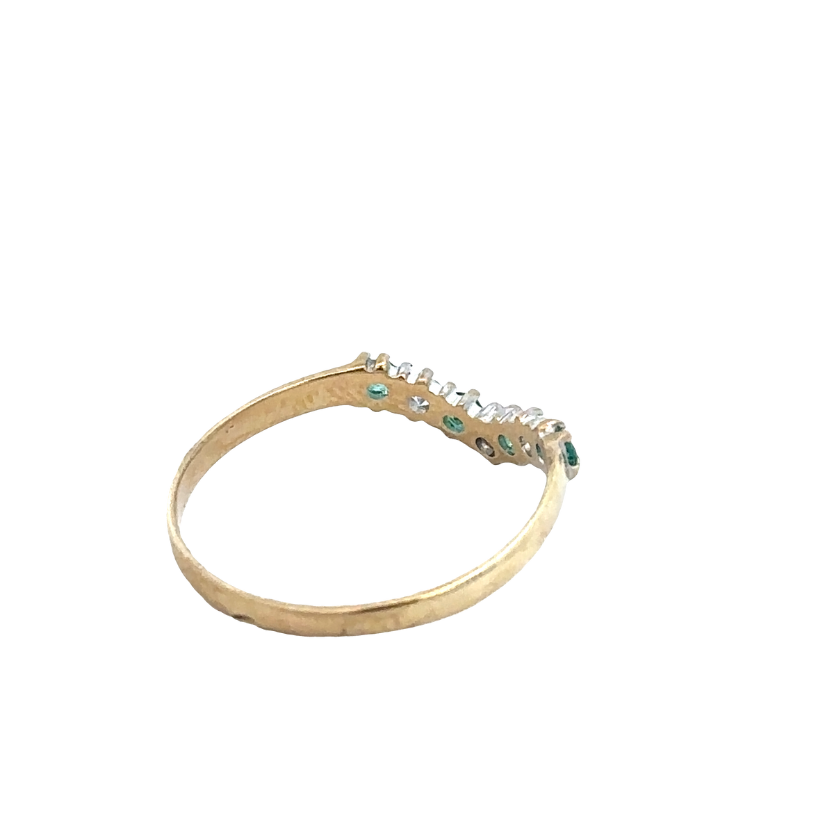 9ct yellow gold ring size P (sh25821l)