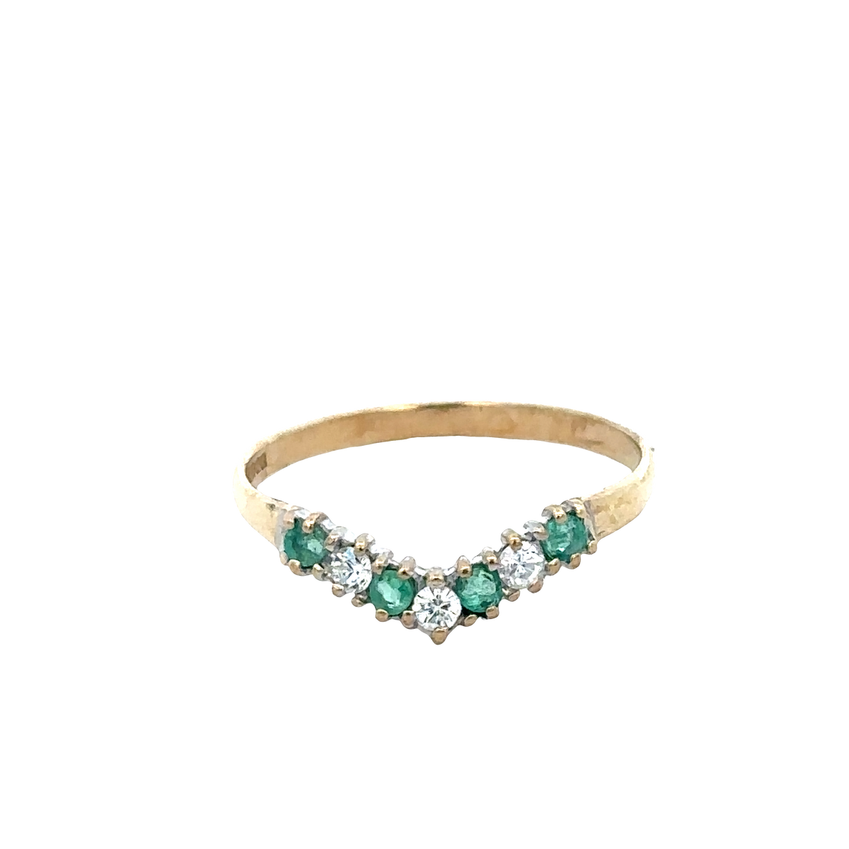 9ct yellow gold ring size P (sh25821l)