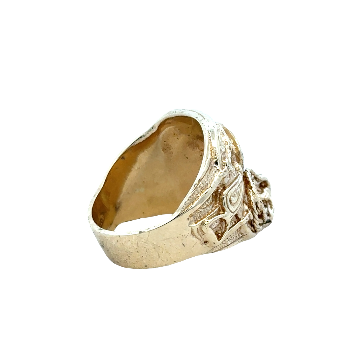 9ct yellow gold saddle ring   sh27885b