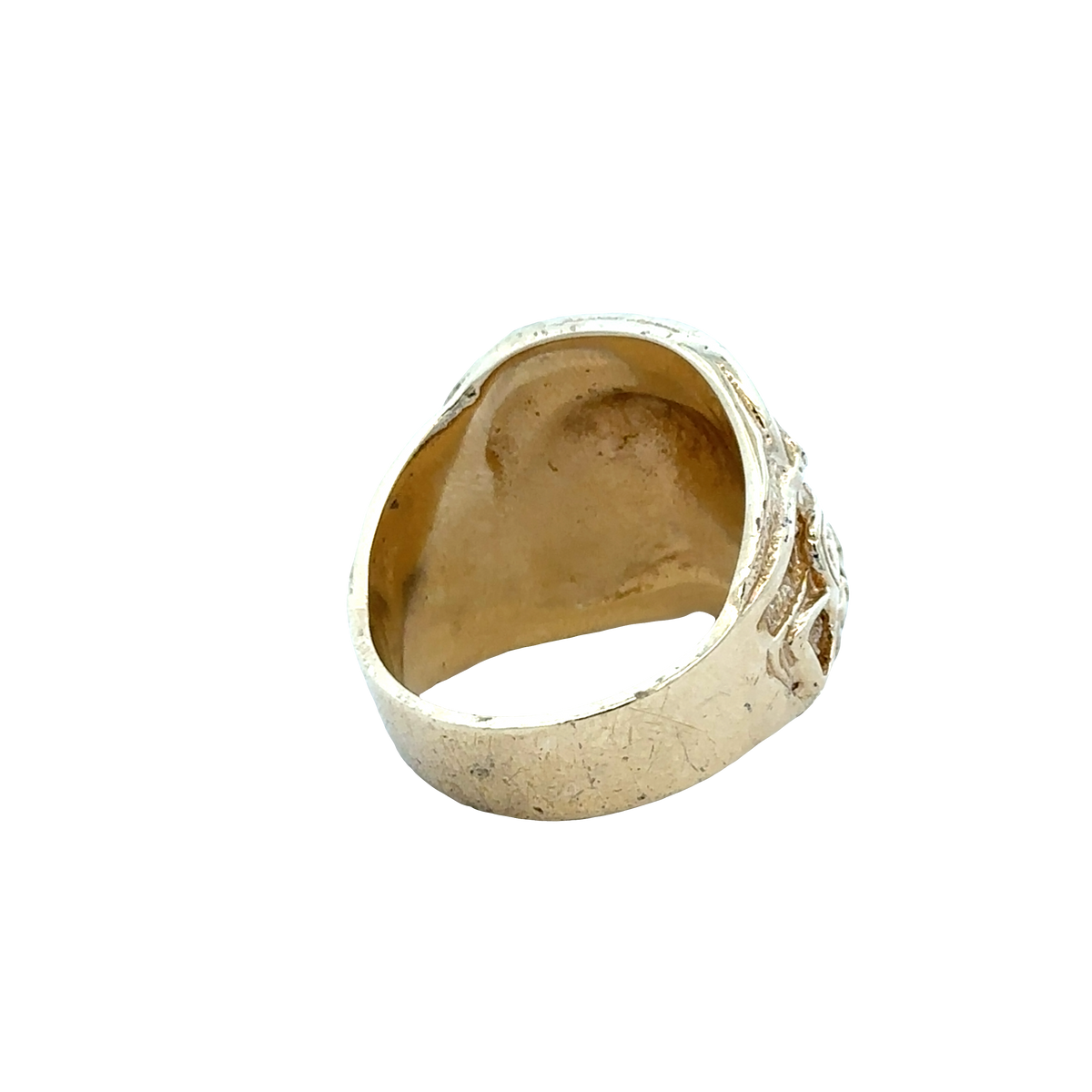 9ct yellow gold saddle ring   sh27885b