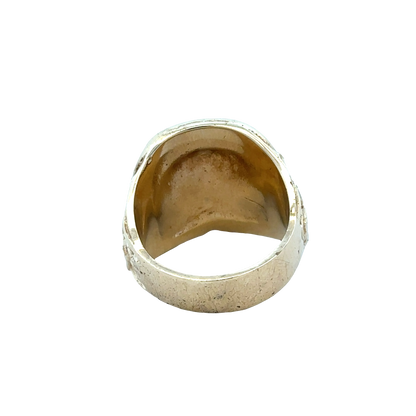 9ct yellow gold saddle ring   sh27885b
