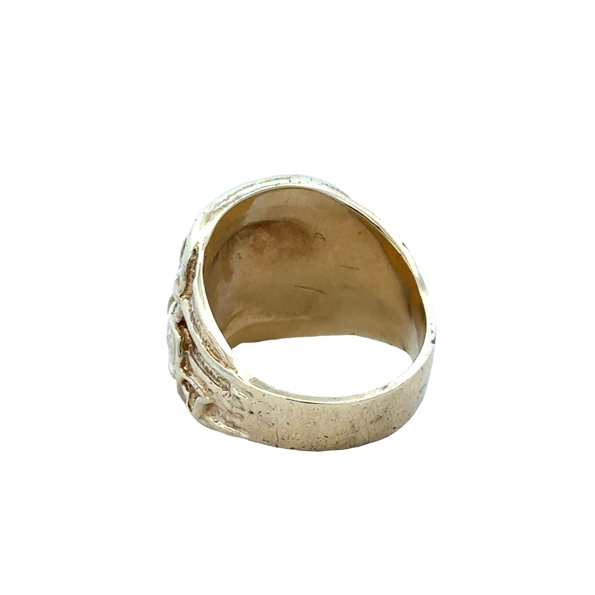 9ct yellow gold saddle ring   sh27885b