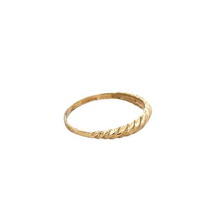 9ct yellow gold ring size R1/2 (sh27691b)