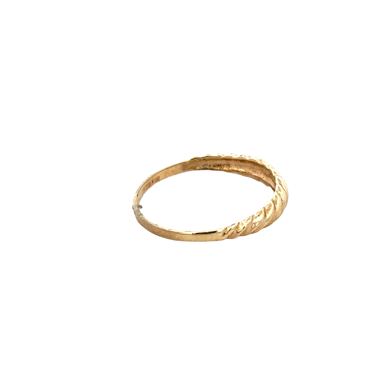 9ct yellow gold ring size R1/2 (sh27691b)