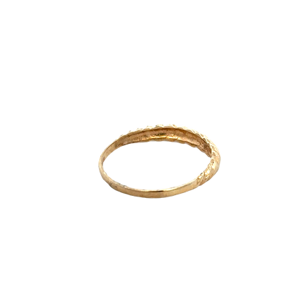 9ct yellow gold ring size R1/2 (sh27691b)