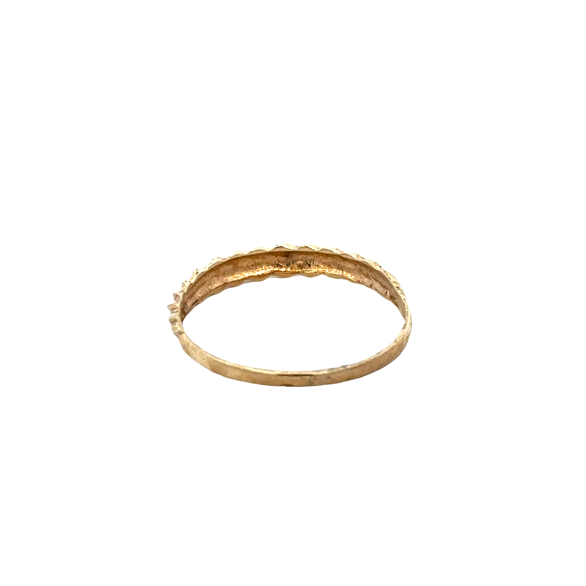 9ct yellow gold ring size R1/2 (sh27691b)