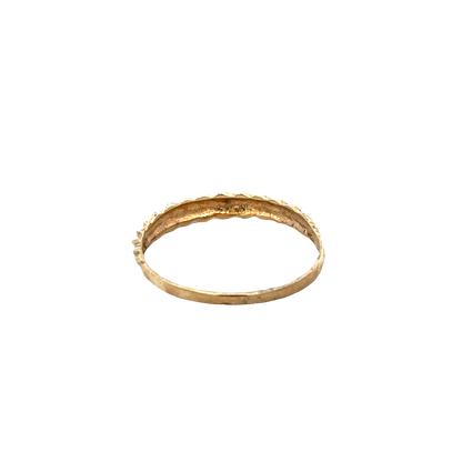 9ct yellow gold ring size R1/2 (sh27691b)