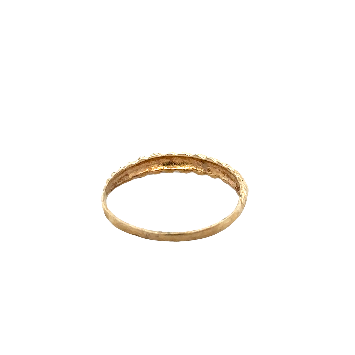9ct yellow gold ring size R1/2 (sh27691b)