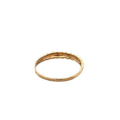 9ct yellow gold ring size R1/2 (sh27691b)