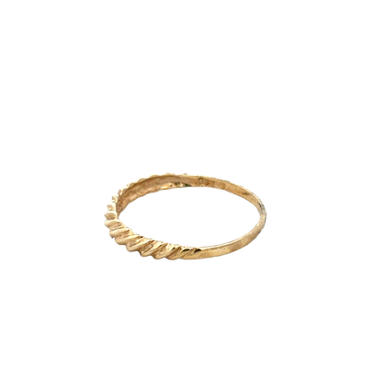 9ct yellow gold ring size R1/2 (sh27691b)