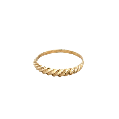 9ct yellow gold ring size R1/2 (sh27691b)