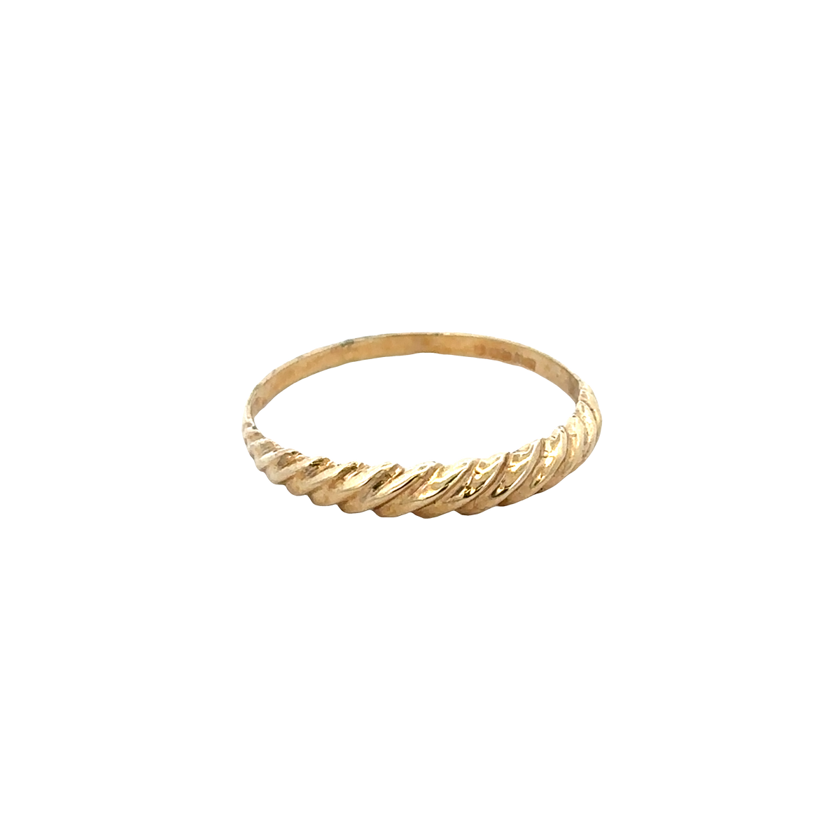 9ct yellow gold ring size R1/2 (sh27691b)