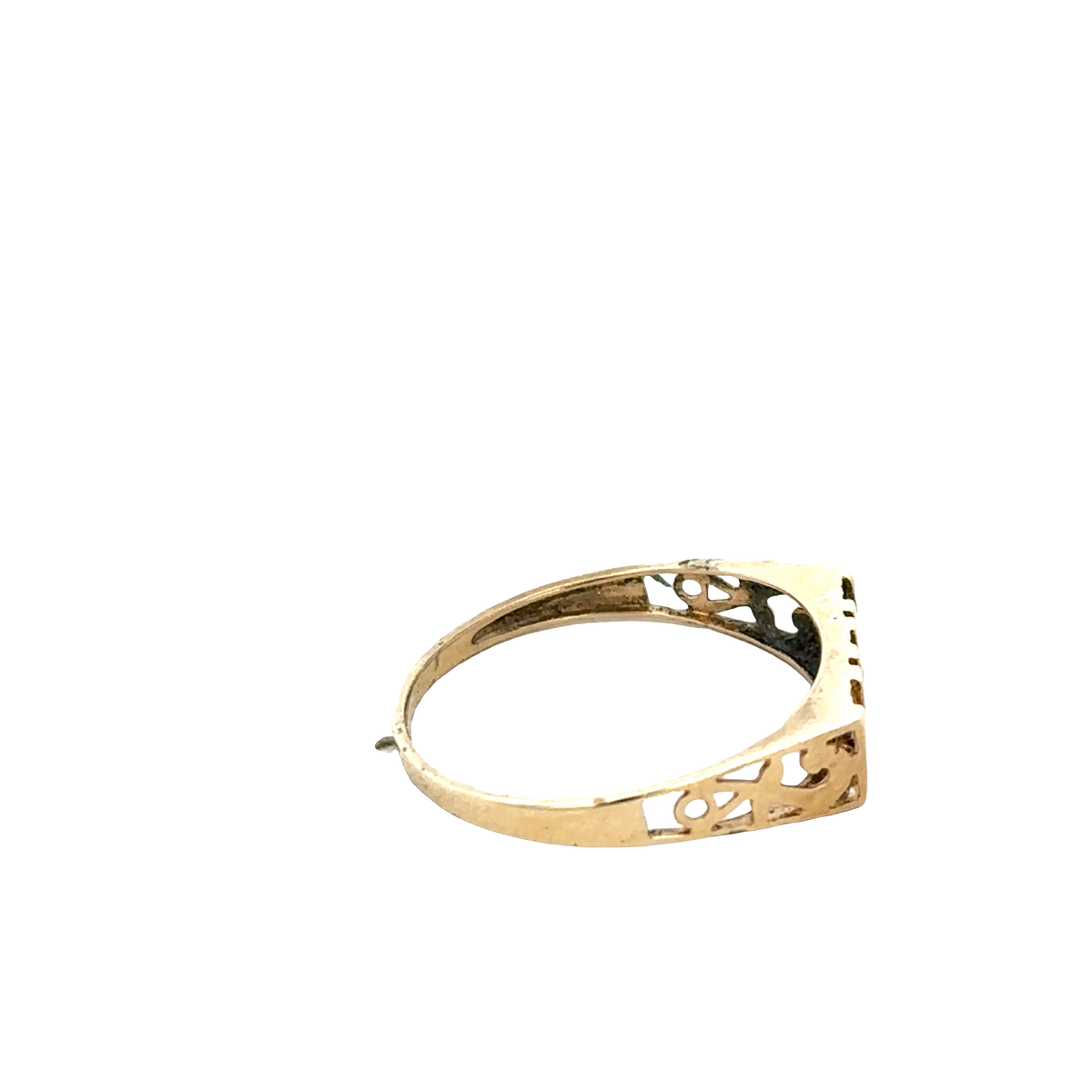 9ct yellow gold MUM ring size Q (sh27864b)