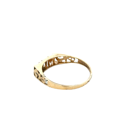 9ct yellow gold MUM ring size Q (sh27864b)