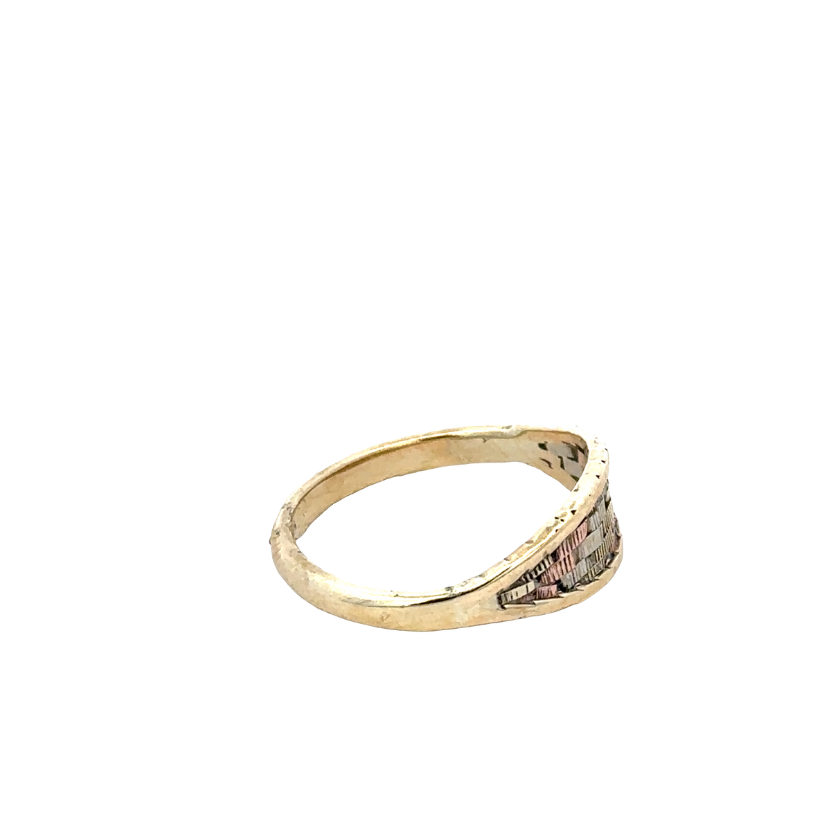 9ct yellow gold ring size L (sh27879b)