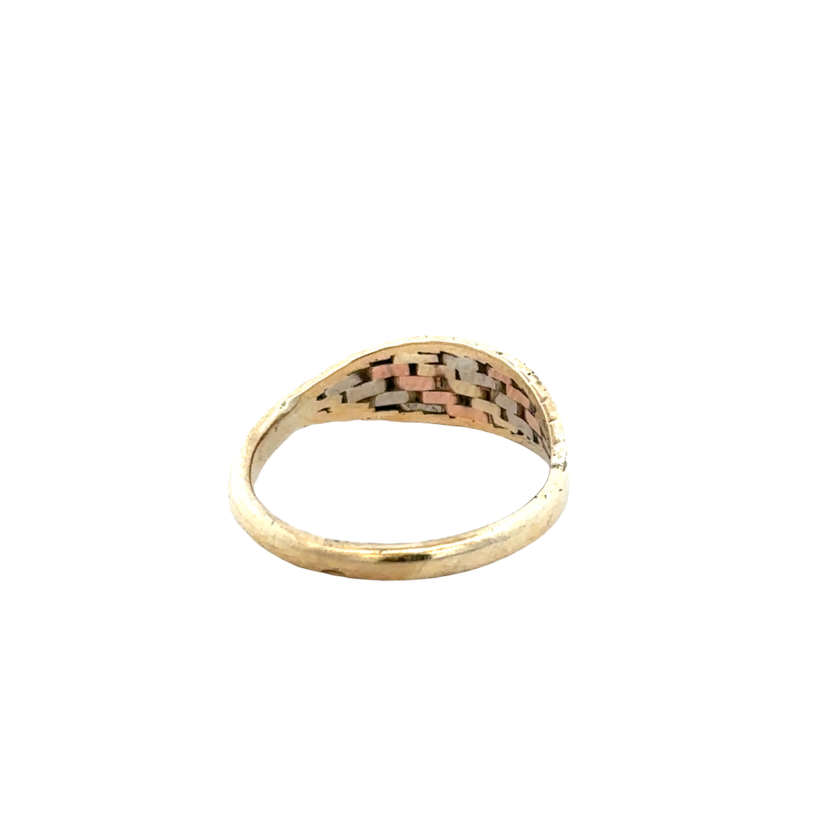 9ct yellow gold ring size L (sh27879b)