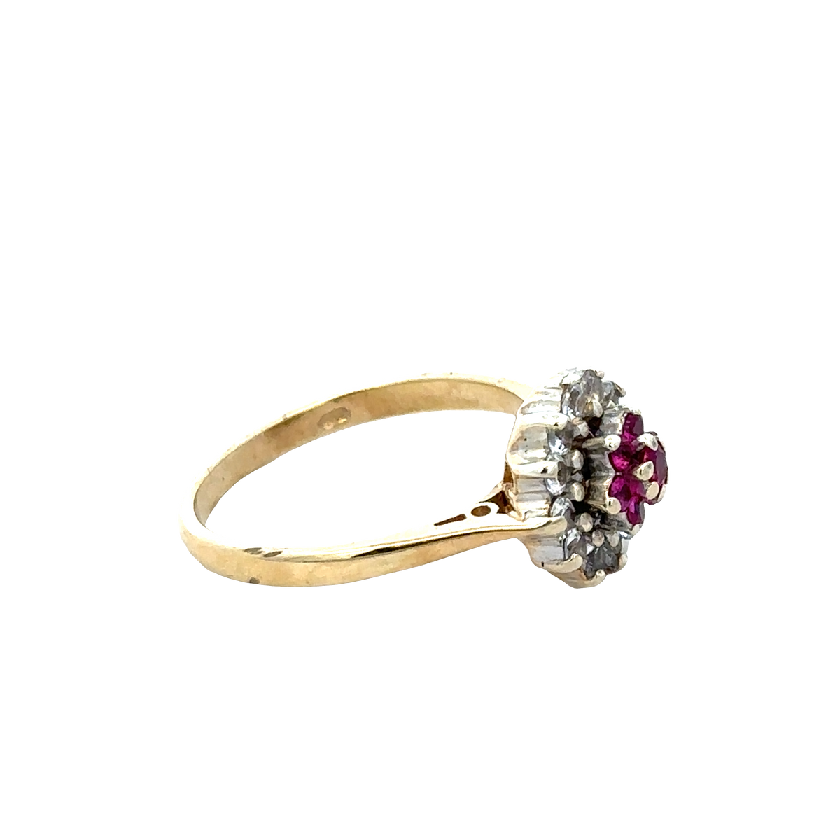 9ct yellow gold ring size N1/2 (sh27880b)